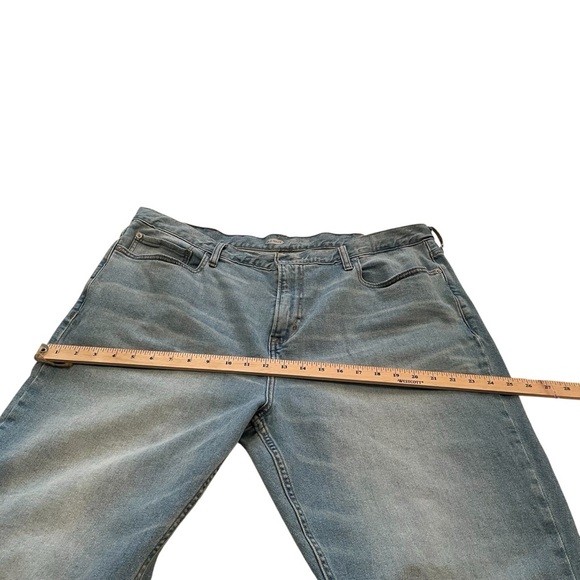 Old Navy-Straight-Tough/Flex-Size 42x32-Ladies Denim Jeans-Light Wash - Picture 7 of 10
